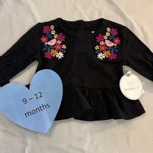 Koala Kids NWT Floral Embroidered Top